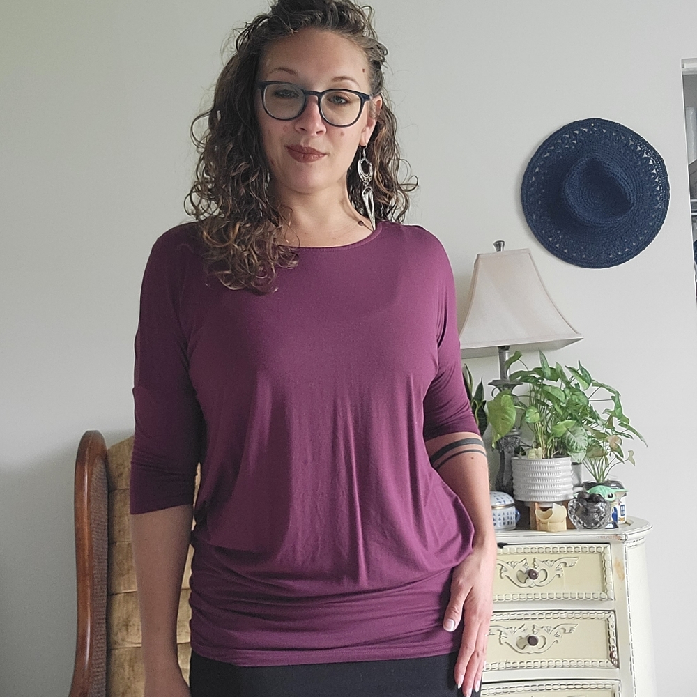 Agnes and Dora mulberry dolman